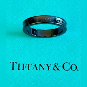 AUTHENTIC TIFFANY & COMPANY 1837 TITANIUM BAND RING, size 6.75 US